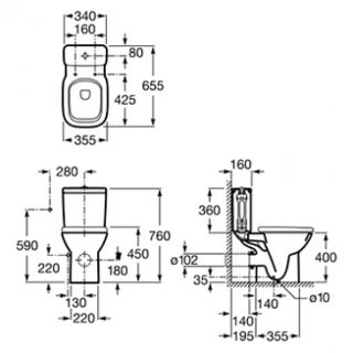 Крышка для унитаза Roca Debba ZRU9302826 с микролифтом